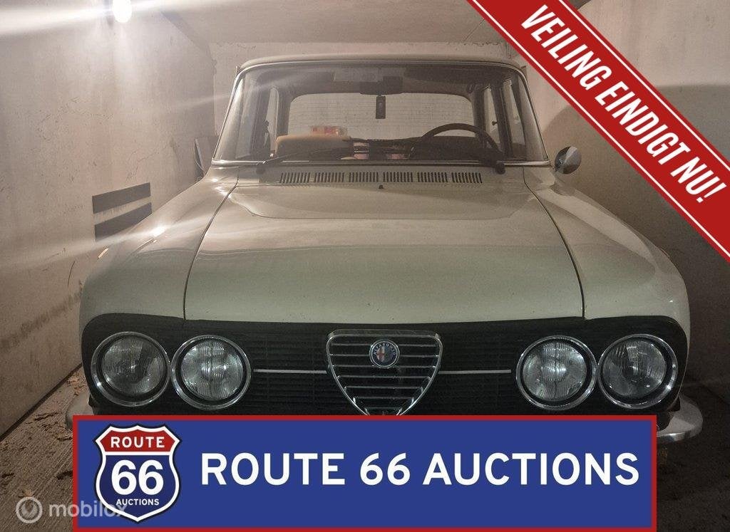 Alfa Romeo Giulia Nuova Super 1300 | Route 66 Auctions, Achat, Entreprise, Boîte manuelle, Autre carrosserie