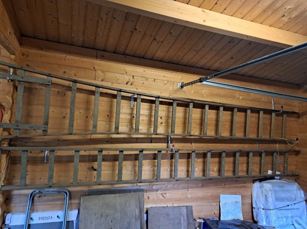 houten ladder, Pliable ou rétractable/escamotable, Échelle, Enlèvement, Utilisé