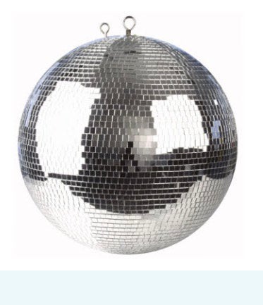 2 spiegelbollen diameter 50cm (zonder motor), Musique & Instruments, Lumières & Lasers, Enlèvement, Comme neuf