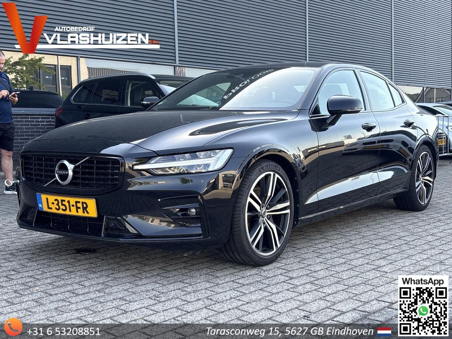 Volvo S60 2.0 B3 R-Design | € 9.850,- NETTO! |, Automaat, S60, Zwart, Berline