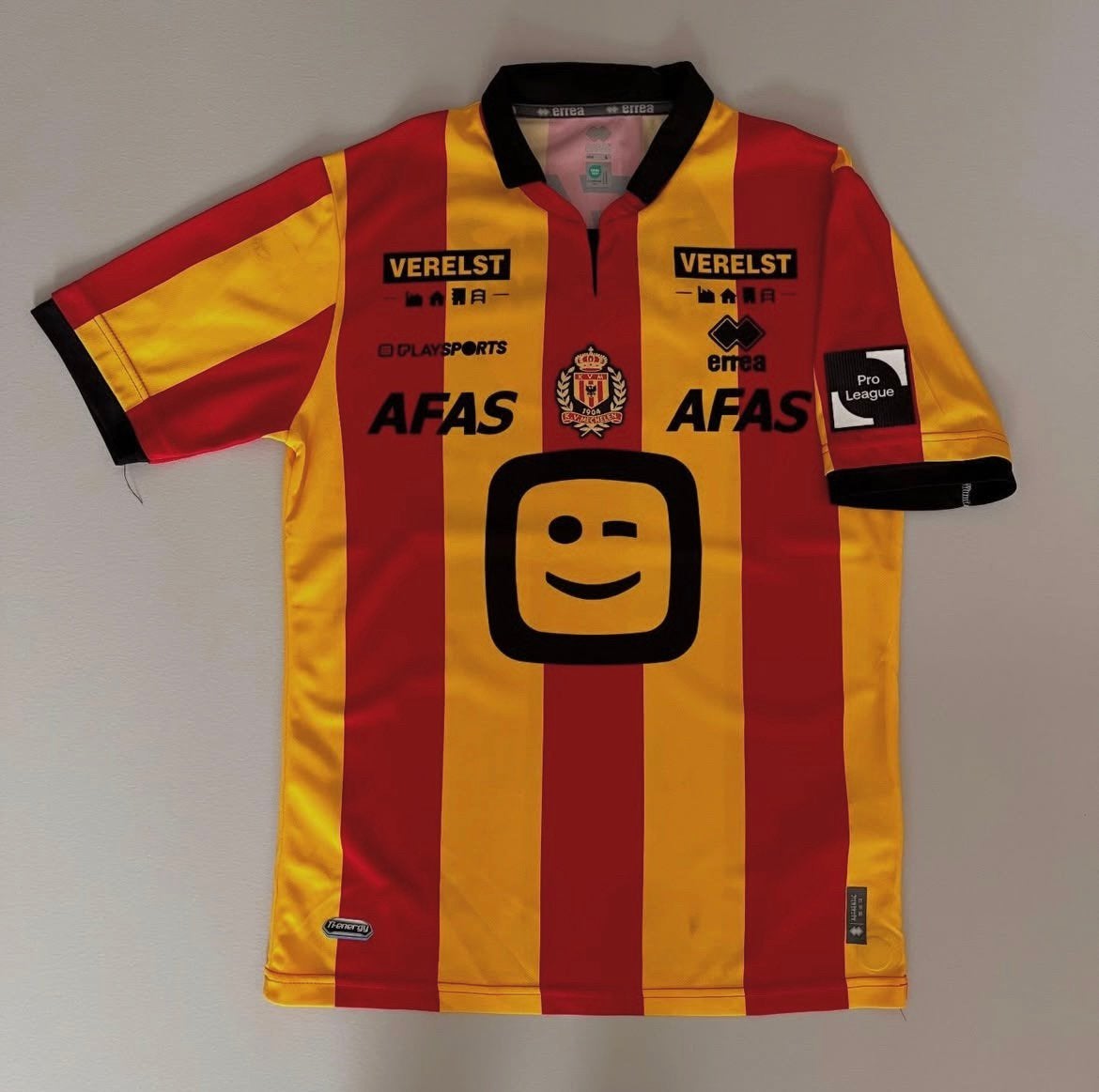 Matchworn KV Mechelen Shirt, Sport en Fitness, Ophalen of Verzenden, Zo goed als nieuw, Shirt