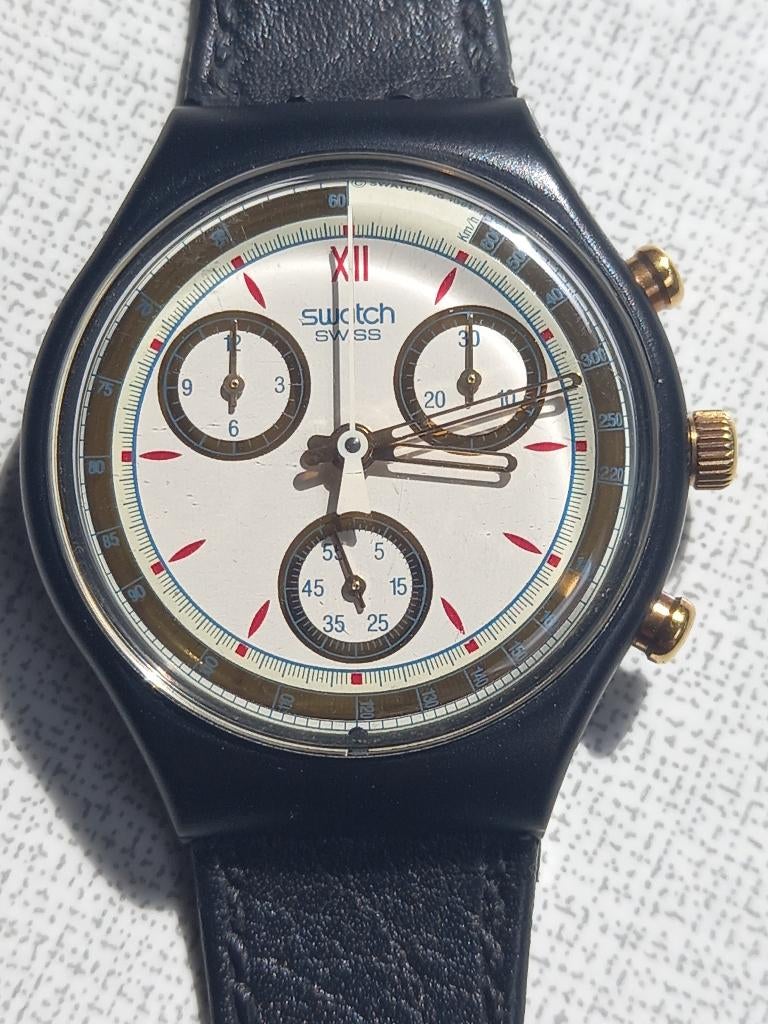 Montre Swatch chrono 1991 neuve, Montre-bracelet, Autres marques, Enlèvement ou Envoi, 1960 ou plus tard
