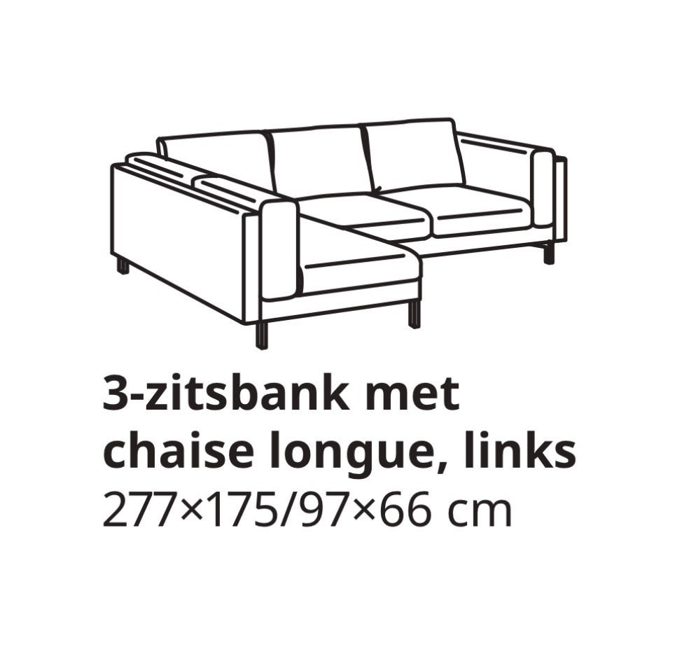 IKEA canapé NOCKEBY 3 places, Trois personnes, Enlèvement, Utilisé, IKEA