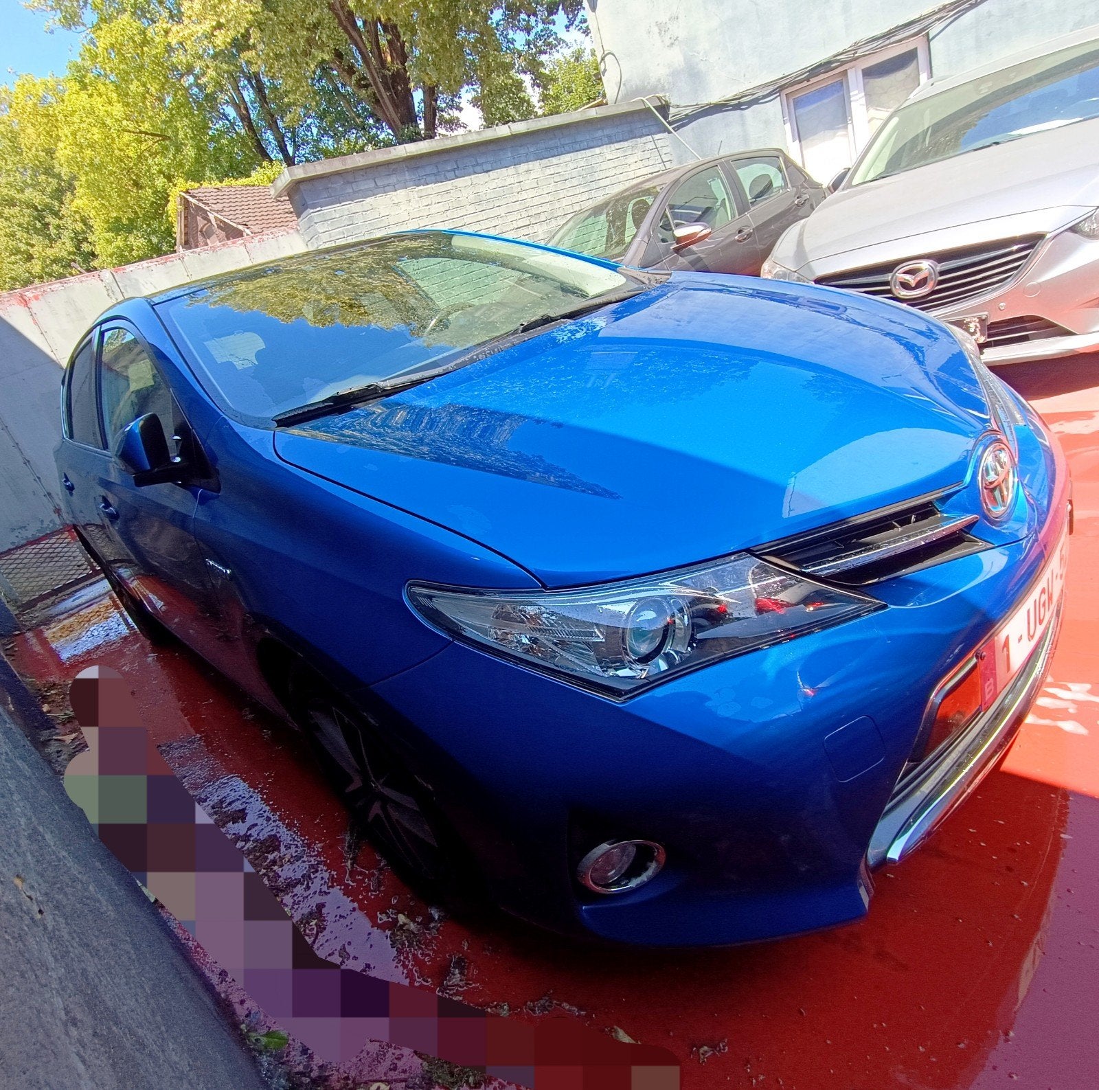 Toyota Auris ess/hybrid automatisch panoramadak, Auto's, Toyota, Stof, Euro 6, 4 cilinders, Blauw