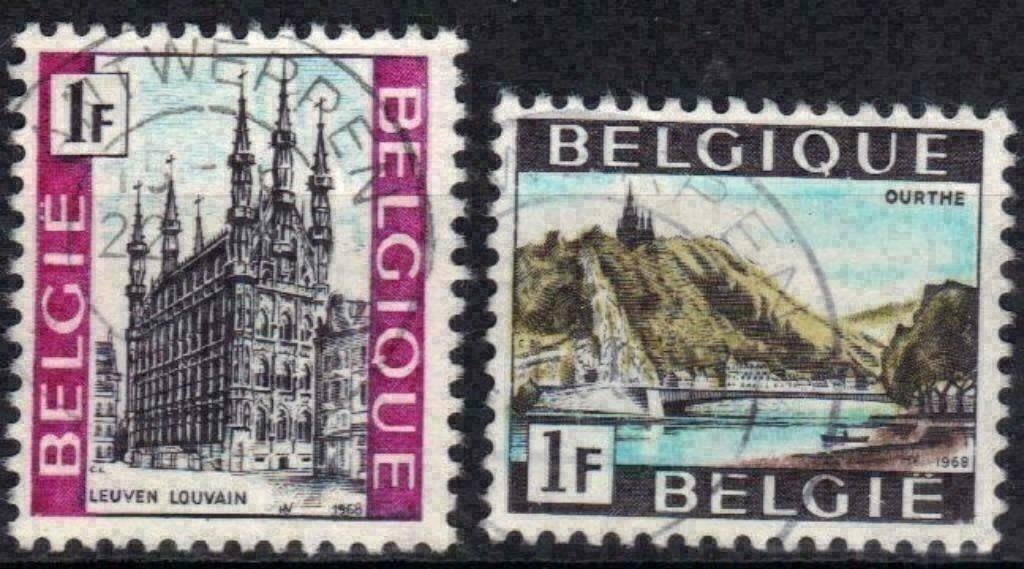 Belgie 1968 - Yvert/OBP 1480/1481 - Toerisme (ST), Postzegels en Munten, Verzenden, Gestempeld, Gestempeld