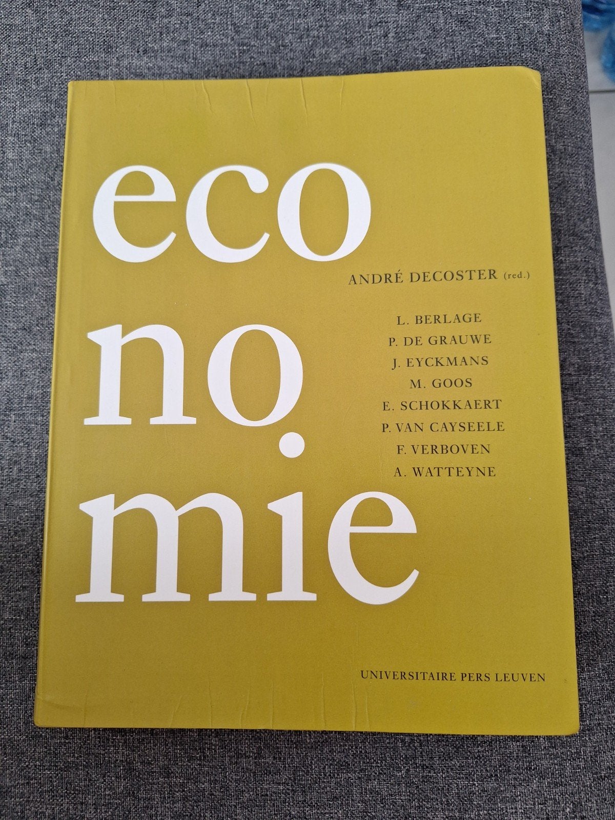J. Eyckmans - Economie, Enlèvement, J. Eyckmans; Marluce Goos; F. Verboven; P. de Grauwe; L. Berl...