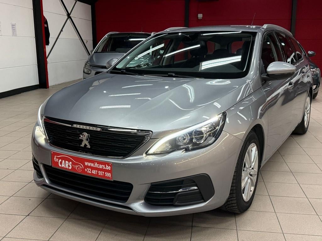 308 SW 1.5 BlueHDi Allure**NAVIGATIE**AIRCO**LED**, Auto's, Voorwielaandrijving, Stof, 4 cilinders, Zilver of Grijs