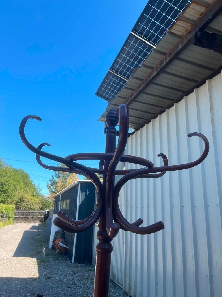 Porte manteau, Huis en Inrichting, Woonaccessoires | Kapstokken, Ophalen, Gebruikt, Hout, Staande kapstok