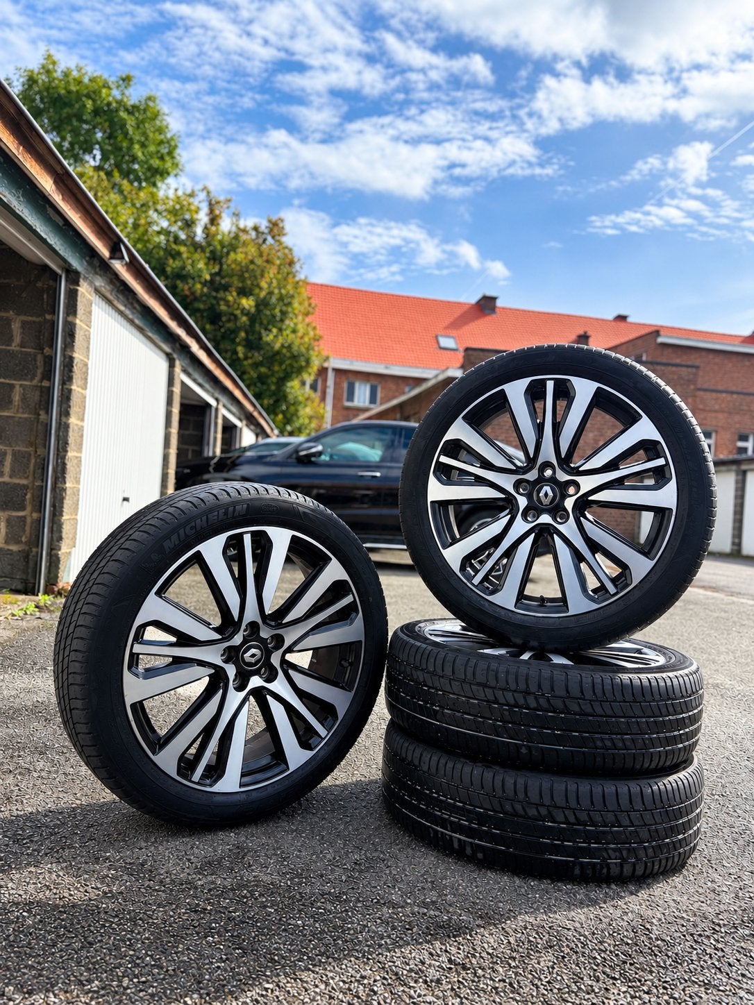 4 jantes renault scenic 4 initale paris, Ophalen, 20 inch, Band(en)