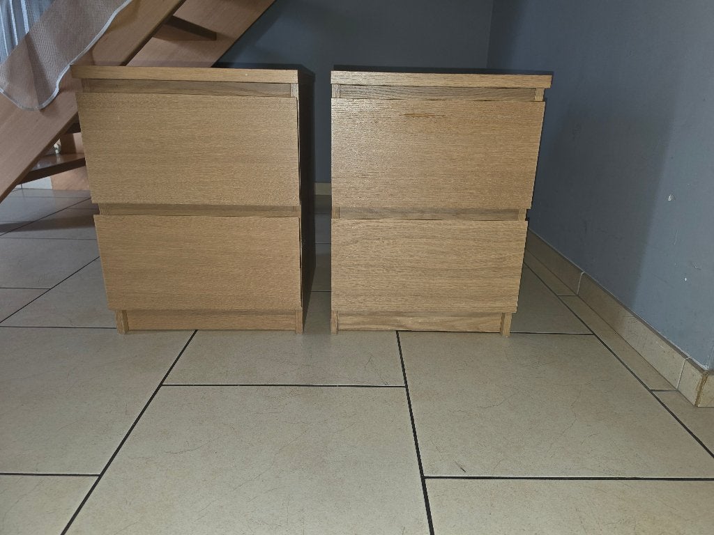 Tables de chevet 2, Moins de 55 cm, Moins de 45 cm, Enlèvement, Utilisé