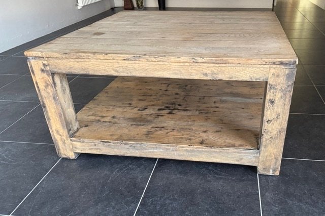 salontafel. massief, Huis en Inrichting, Tafels | Salontafels, Ophalen, Gebruikt, 50 tot 100 cm, 50 tot 100 cm