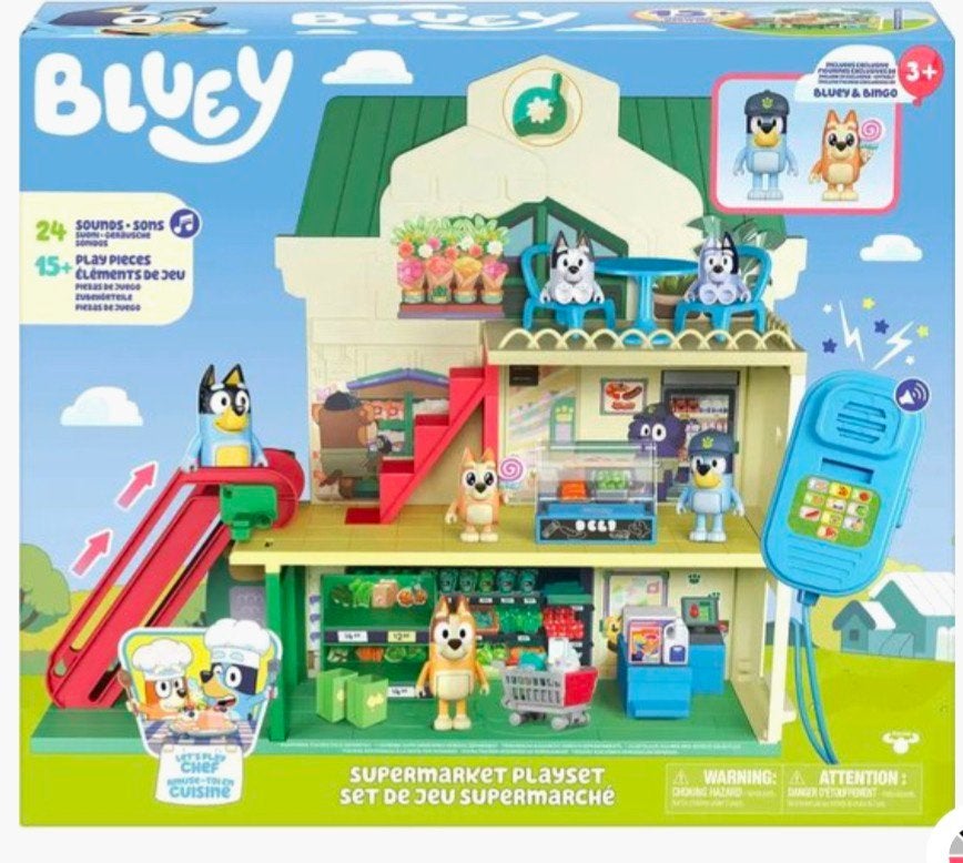 Bluey speelgoedwinkel, Ophalen, 10 tot 50 stukjes, Nieuw, 2 tot 4 jaar