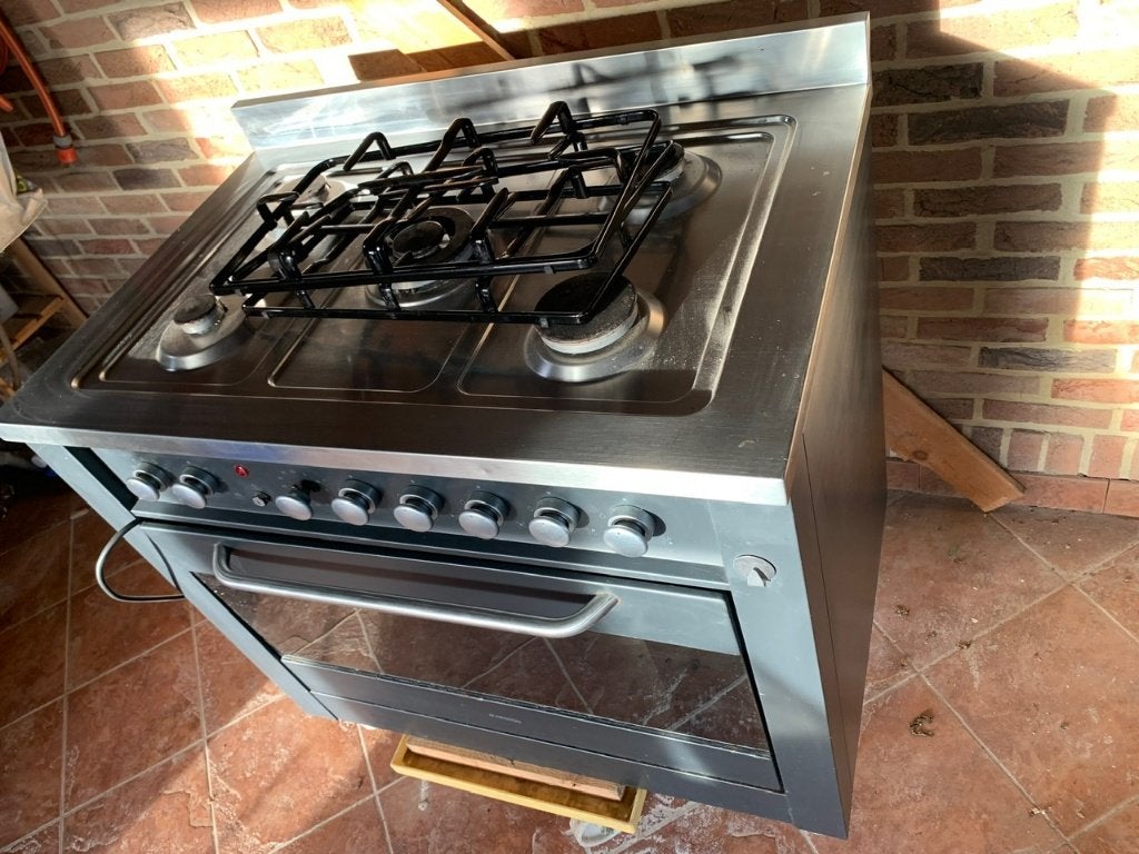 Gasfornuis met oven, Ophalen, Gebruikt, Vrijstaand