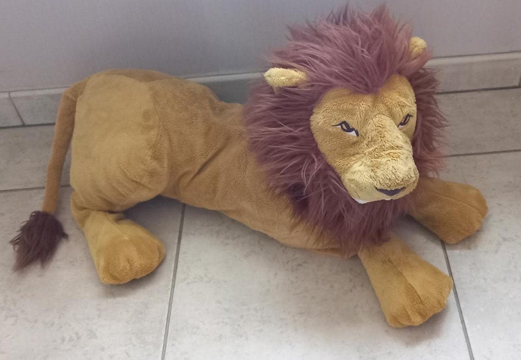 Knuffel leeuw groot, Enfants & Bébés, Jouets | Peluches, Envoi, Utilisé, Lion, Lavable