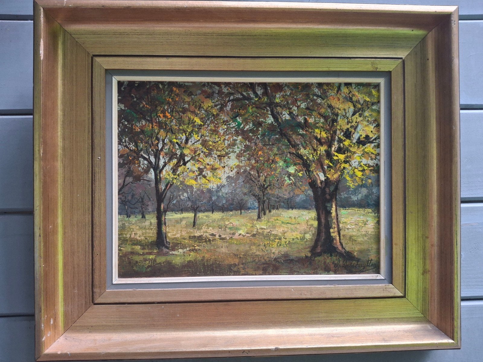 Olieverfschilderij-G.Deschuytter, Peinture à l'huile, Paysage, Envoi, Toile