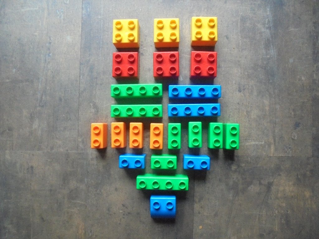 Lego Quatro Brick Set 29 (zie foto's), Ophalen of Verzenden, Gebruikt, Losse stenen, Lego