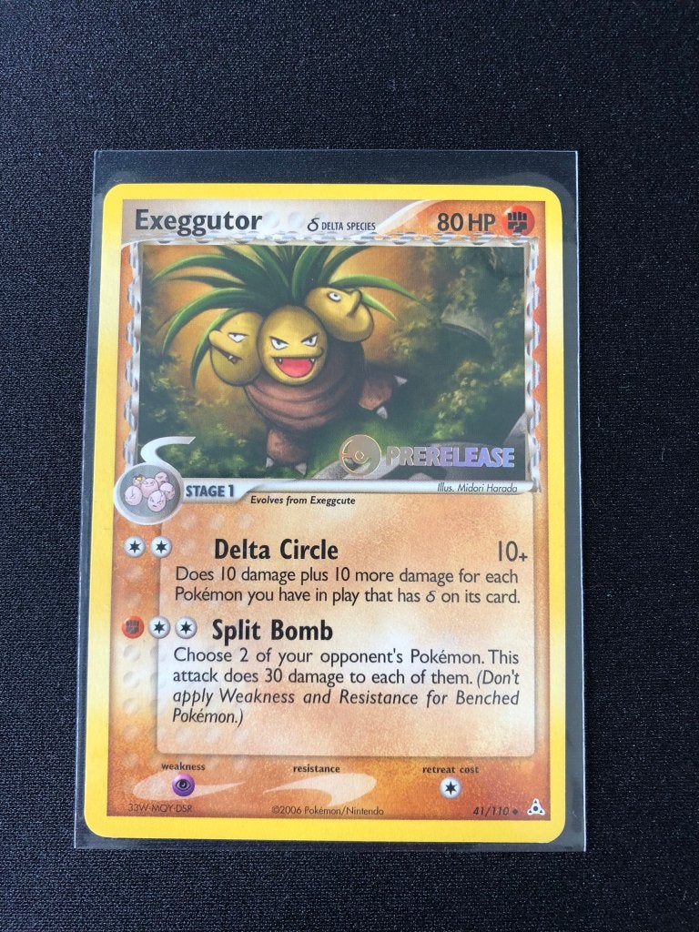 Exeggutor prerelease ex holon phantoms, Ophalen of Verzenden, Zo goed als nieuw, Losse kaart
