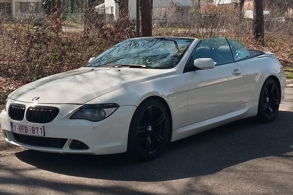 BMW 630i Cabrio 3.0i M_pakket 2005 410.000km onderdelen, Automaat, 4 zetels, Achterwielaandrijving, Zwart