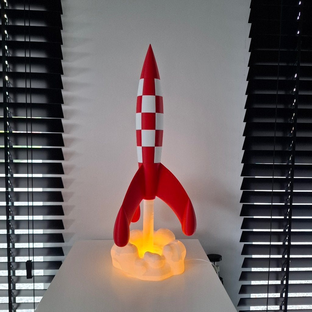 Fusée 54cm avec éclairage, Maison & Meubles, Enlèvement ou Envoi, Comme neuf