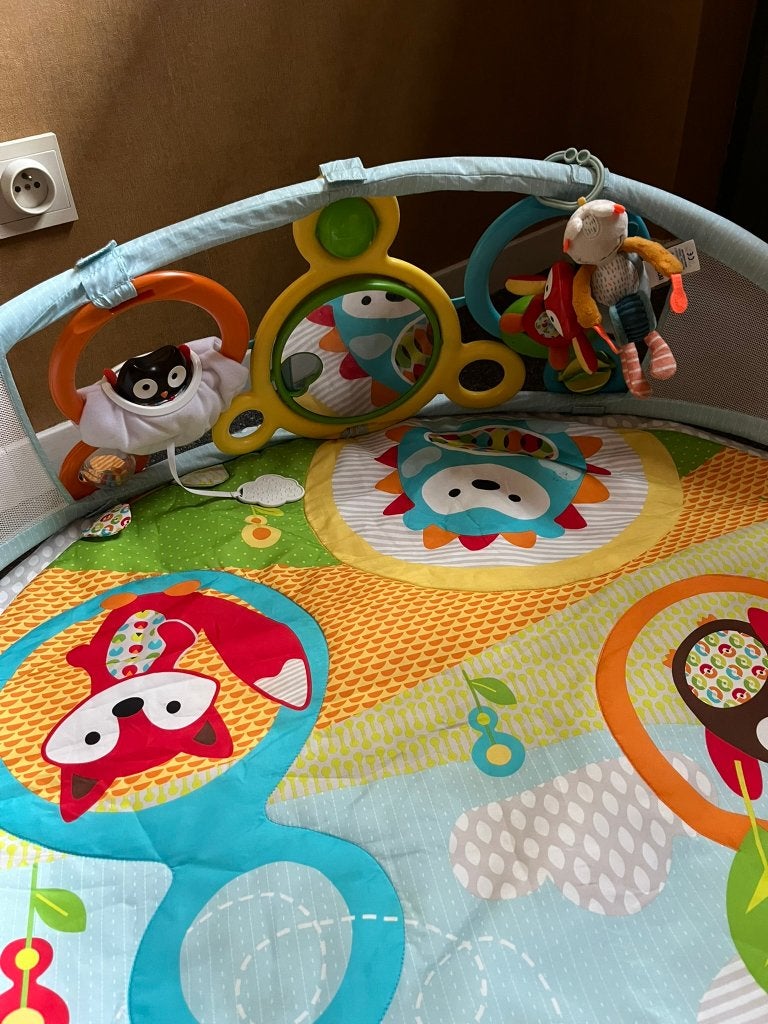Kleurrijk interactief speelkleed met boog: merk Skip Hop, Enfants & Bébés, Jouets | Éducatifs & Créatifs, Comme neuf, Découverte