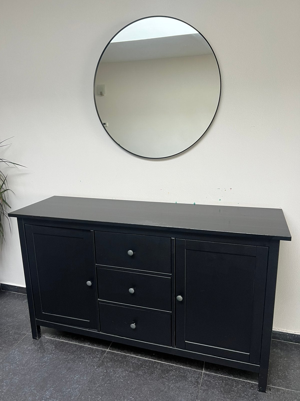 Dressoir + spiegel, Huis en Inrichting, Ophalen, 100 tot 150 cm, Zo goed als nieuw, Met lade(s)