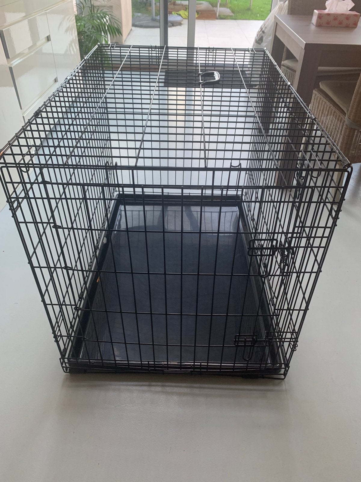 Grote bench, Dieren en Toebehoren, Ophalen, Gebruikt, 65 tot 100 cm, Hondenhok