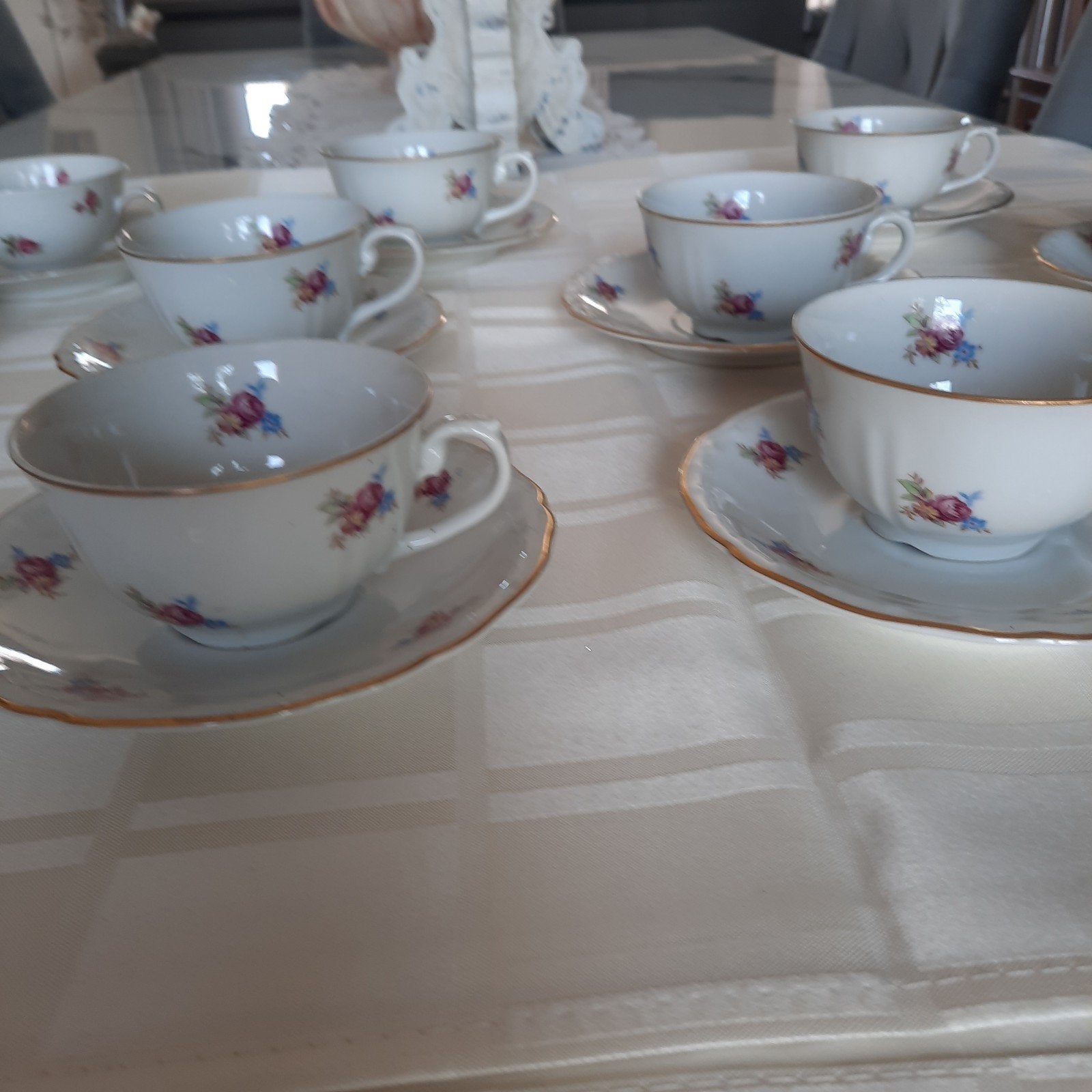 beau ancien service à café , Czechoslovakia,, Enlèvement
