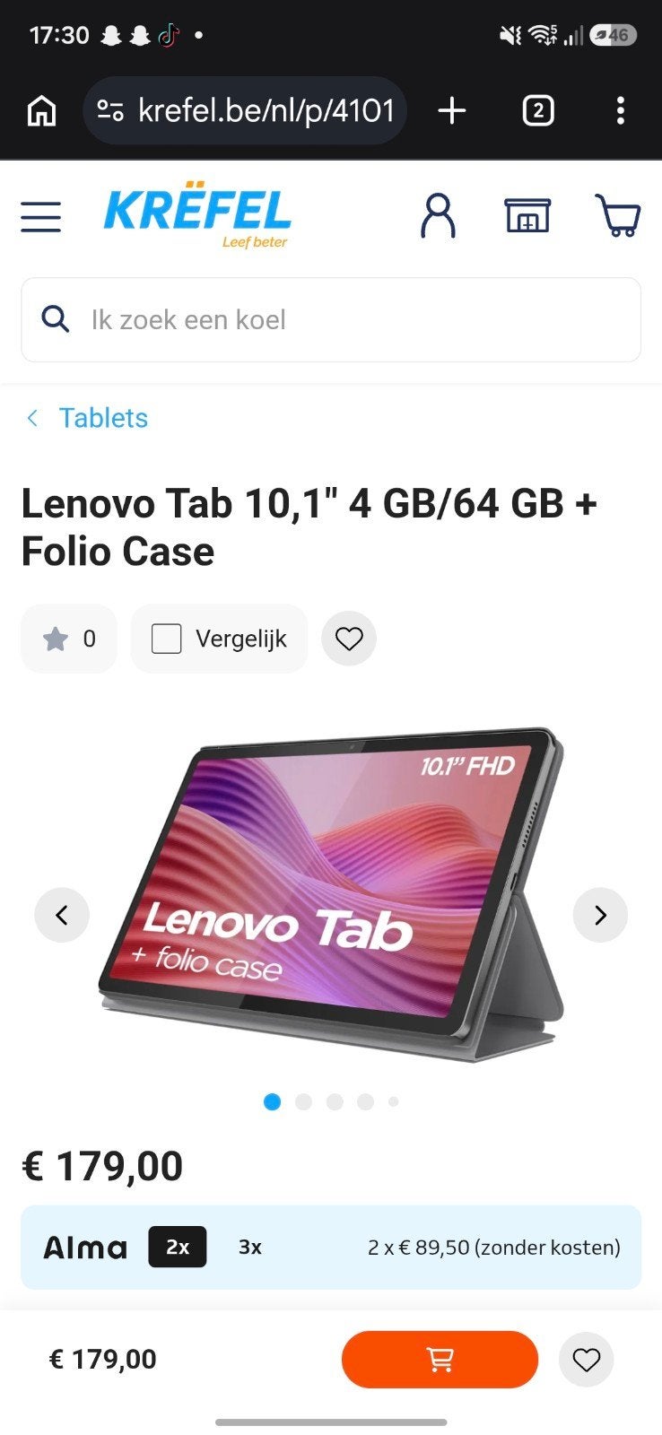 lenvo tablet, Computers en Software, Ophalen, Lenovo