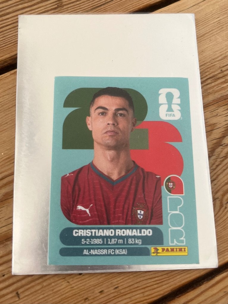 Ronaldo panini sticker WK 2026, Ophalen of Verzenden, Zo goed als nieuw, Sticker