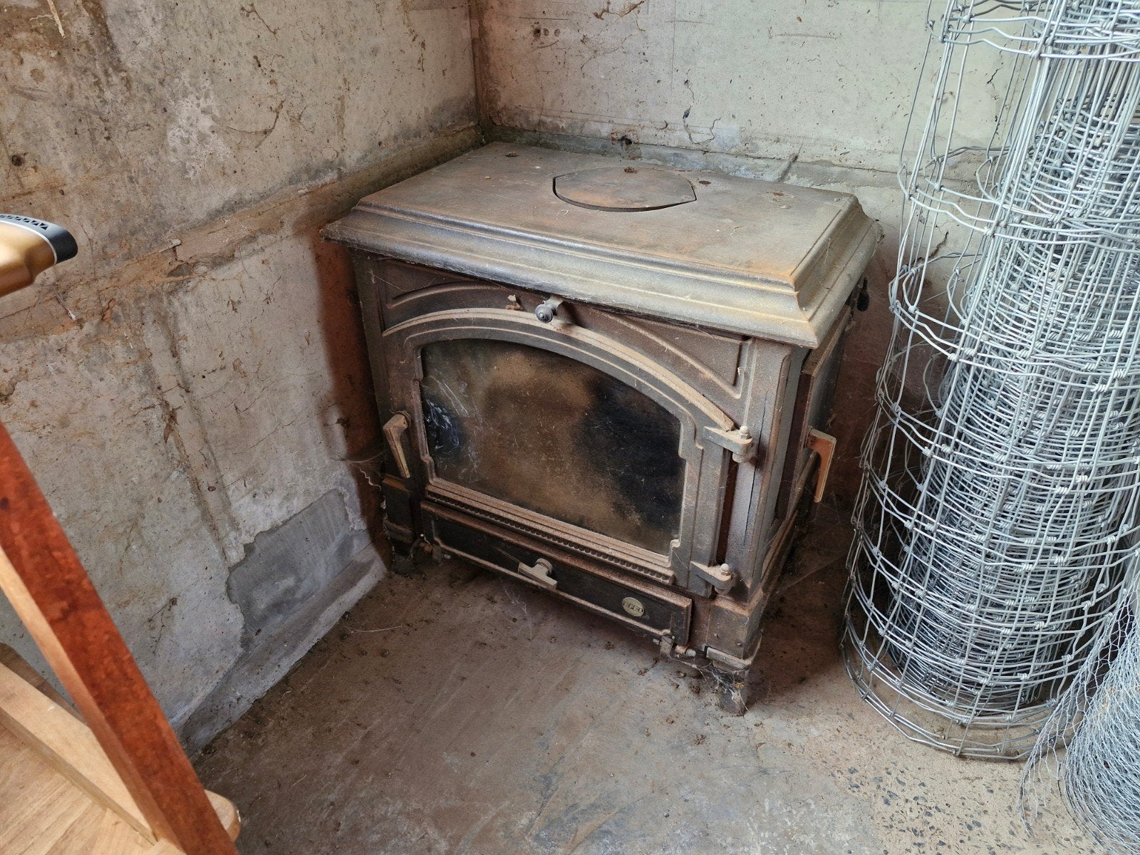 houtkachel, Maison & Meubles, Enlèvement, Utilisé, Cheminée sur pied, Cheminée au bois