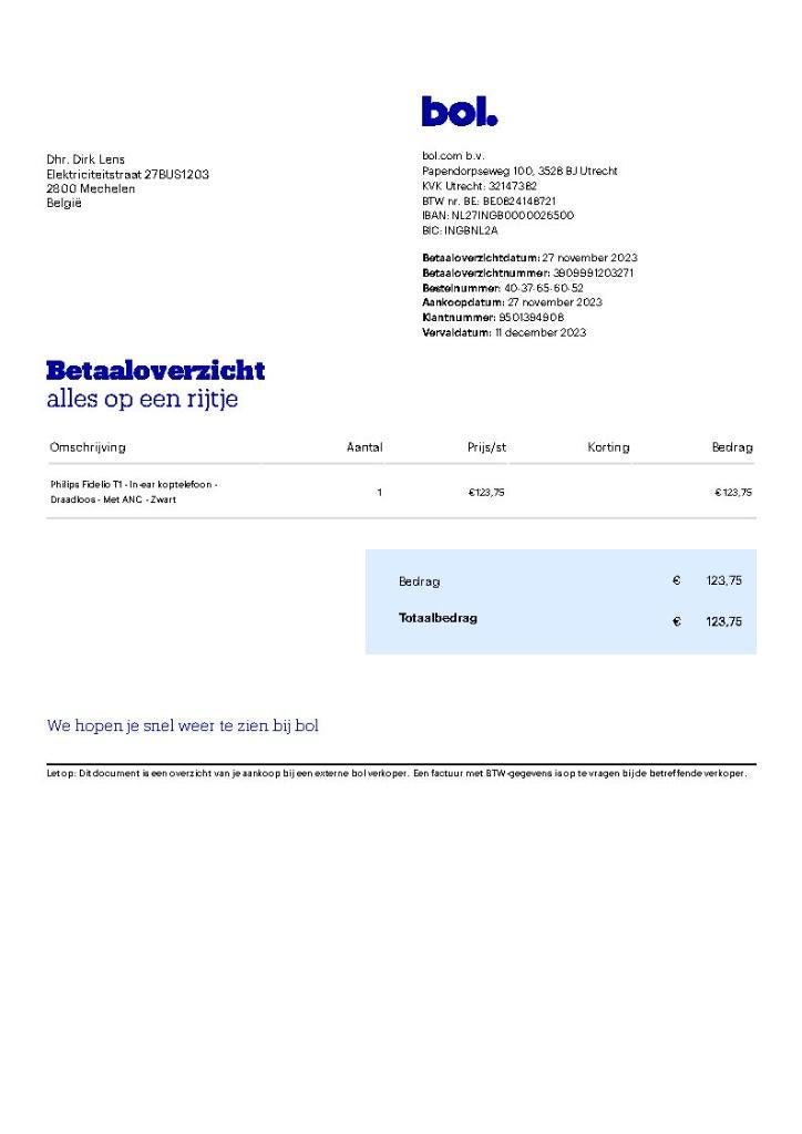 Noise cancelling oortjes Philips Fidelo T1 zwart, Audio, Tv en Foto, Hoofdtelefoons, Philips, Ophalen of Verzenden, Zo goed als nieuw