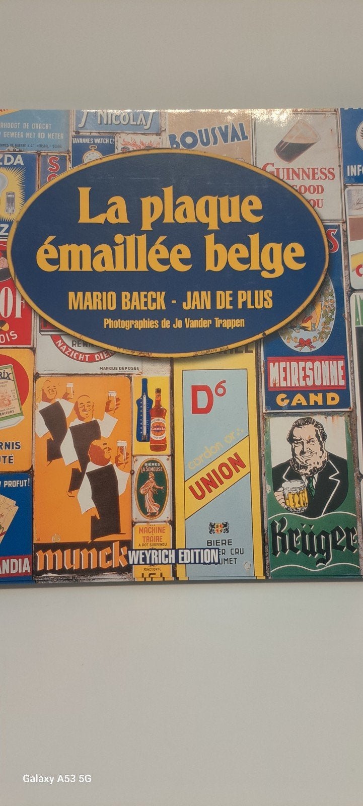 boek La plaque émaillée belge, Enlèvement ou Envoi