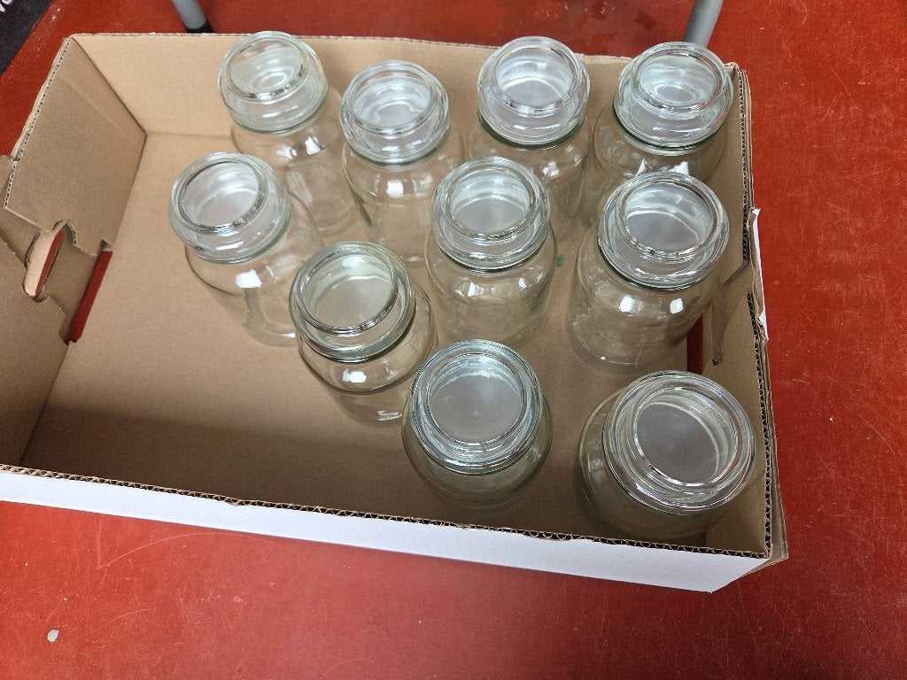 Set glazen potten, Ophalen, Gebruikt