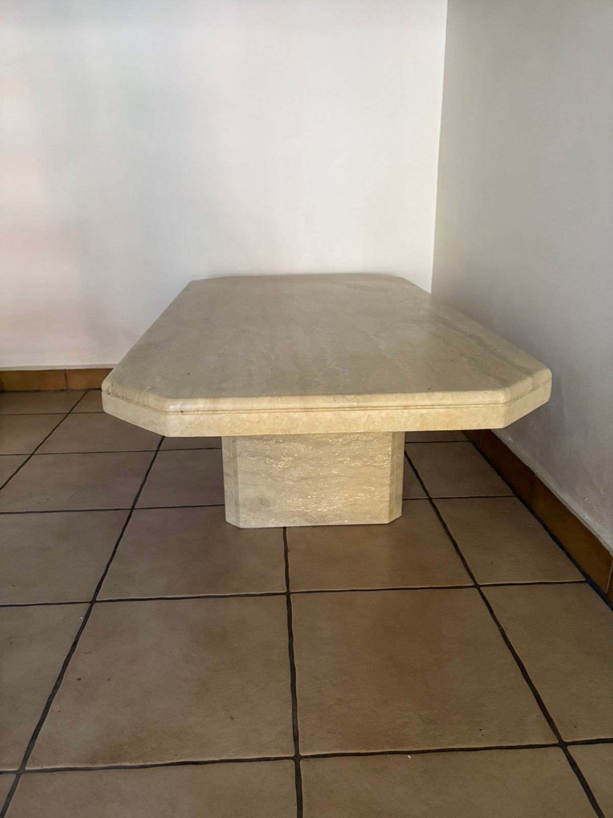 Salontafel natuursteen, Huis en Inrichting, Tafels | Salontafels, Ophalen, Zo goed als nieuw