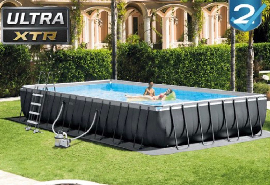 Zwembad intex met pompinstalatie, Tuin en Terras, Ophalen, Zo goed als nieuw, Zwembadpomp