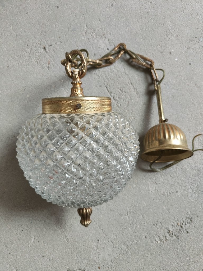 Antiek luster plafondlamp, Antiek en Kunst, Ophalen