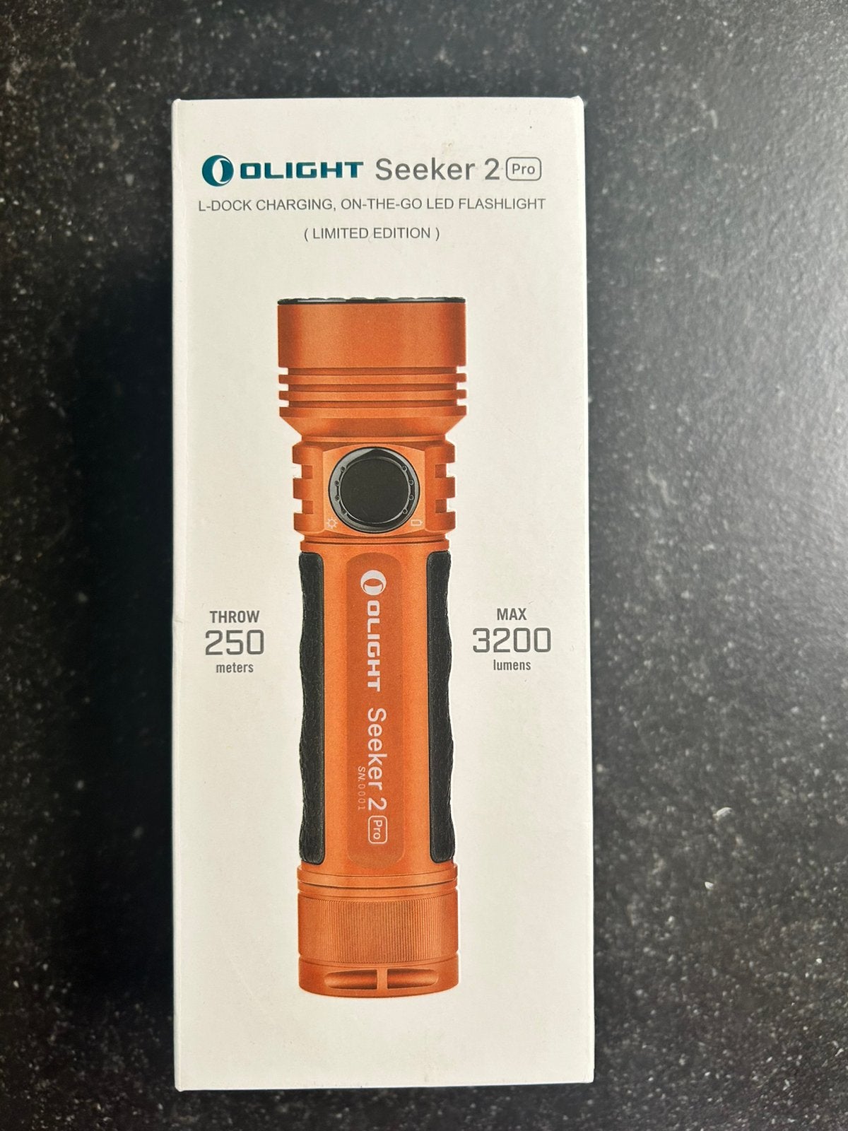 Lampe de poche LED Seeker 2 pro orange, Caravanes & Camping, Envoi, Neuf