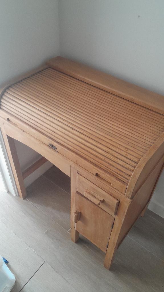 Bureau vintage - table d'appoint, Maison & Meubles, Tables | Tables d'appoint, Utilisé, Carré, 60 cm ou plus, 55 à 75 cm, Bois