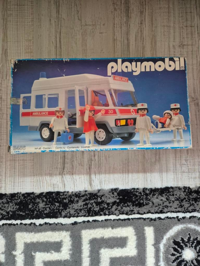 Playmobile 3456 Vintage ambulance met doos, Verzamelen