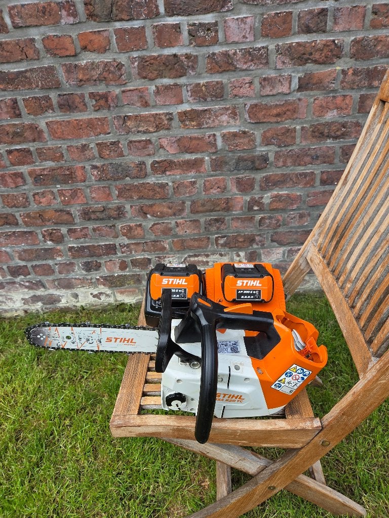 Tronçonneuse à batterie STIHL MSA 220 TC-O (pack complet), Jardin & Terrasse, Outils à main, Utilisé, Autres types, Enlèvement