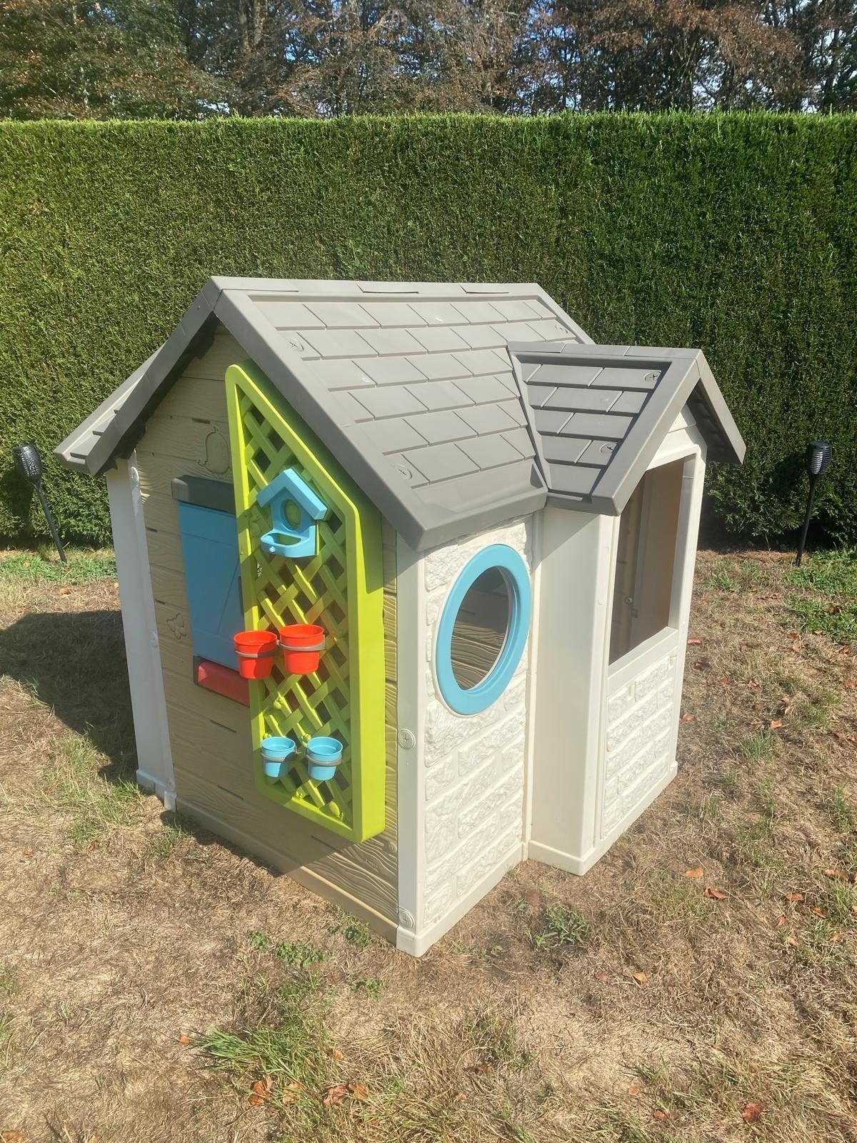 buiten speelhuisje, Ophalen, Zo goed als nieuw, Kunststof