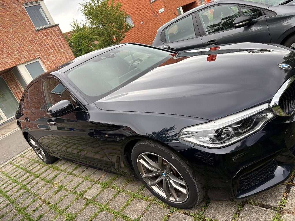 Bmw 520 diesel automaat, Auto's, BMW, Automaat, 4 cilinders, Zwart, Leder