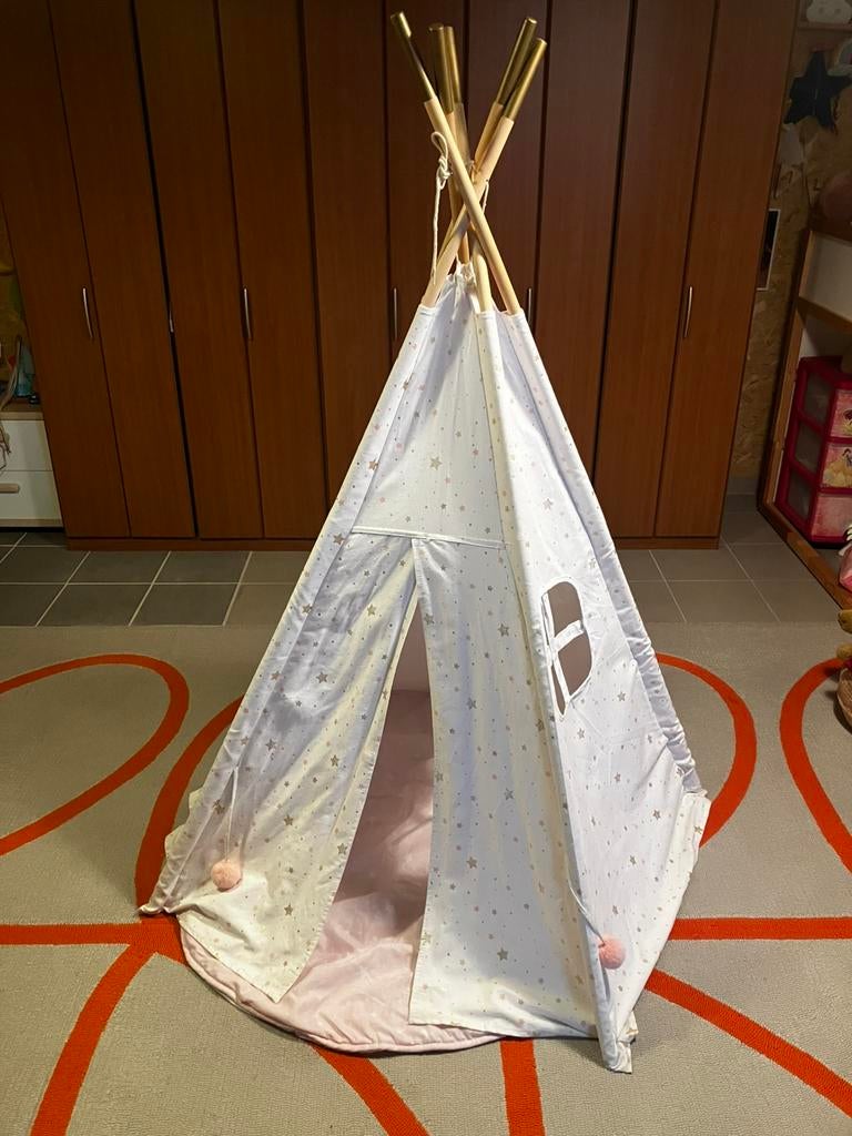 Tipi tent Atmosphera met tapijt, Ophalen, Zo goed als nieuw