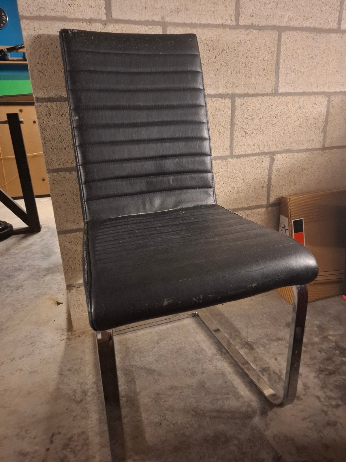 chaises noires, Maison & Meubles, Enlèvement, Noir, Tissus