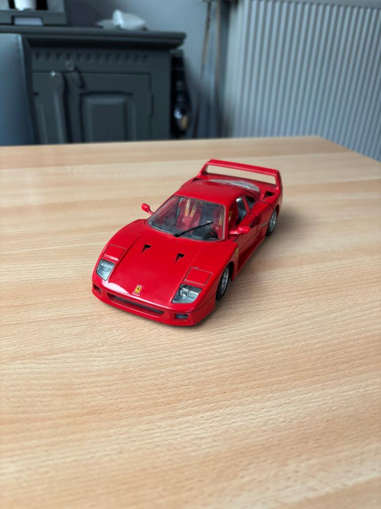 Ferrari F40 1987, Hobby & Loisirs créatifs, Voitures miniatures | 1:18, Envoi, Comme neuf, Voiture, Burago