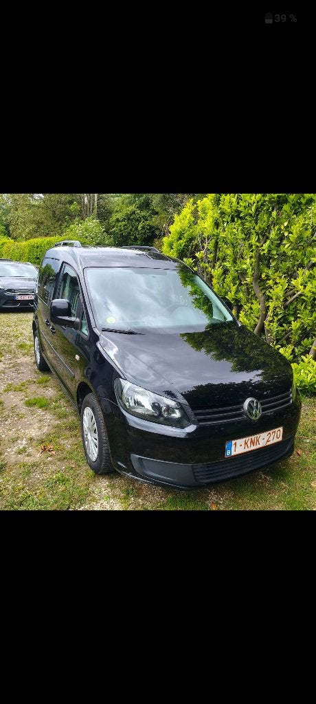 VW caddy euro5, Auto's, Volkswagen, Voorwielaandrijving, Caddy Combi, 1600 cc, Zwart
