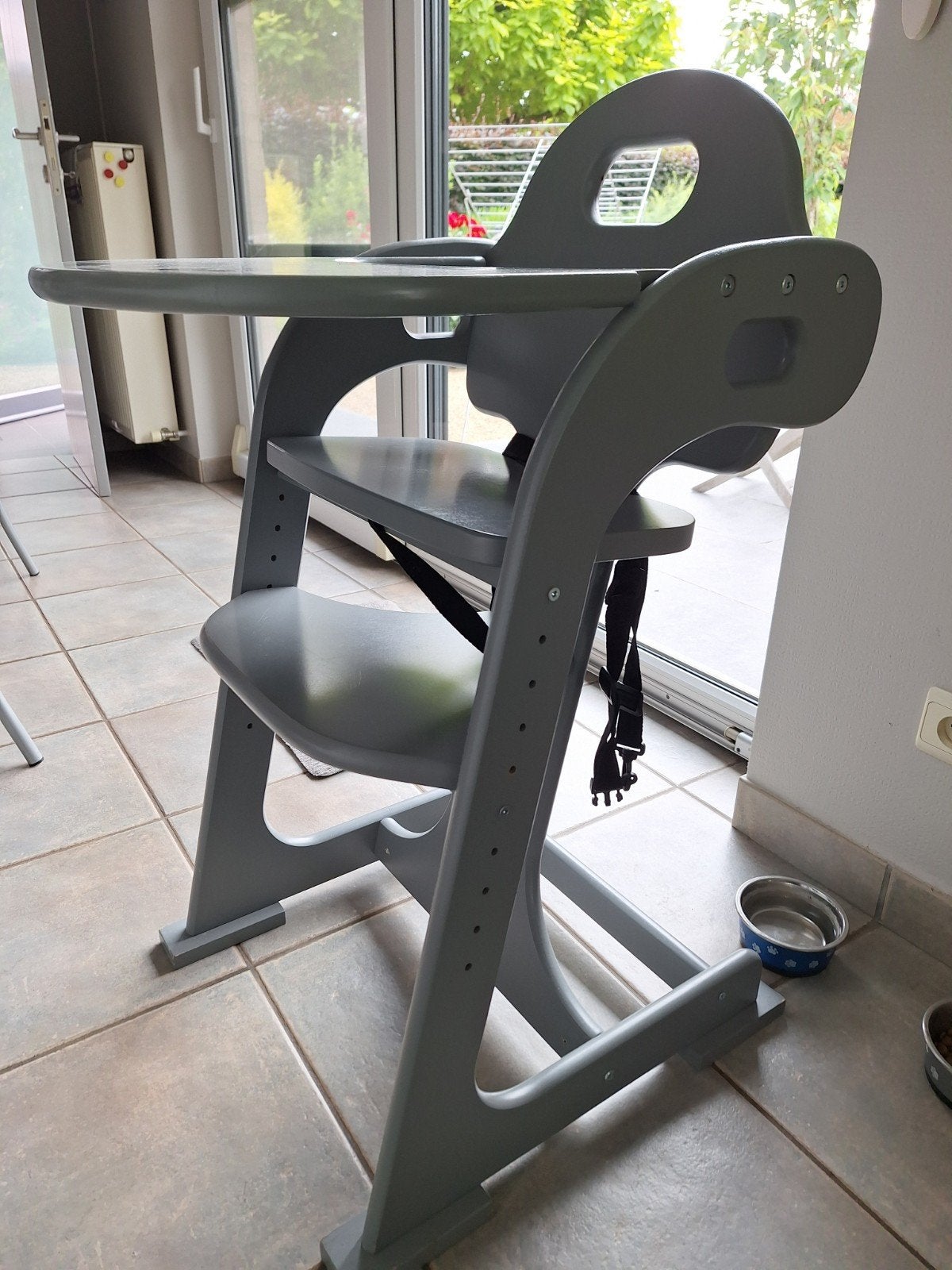 Doorgroei baby eetstoel in hout, Kinderen en Baby's, Ophalen
