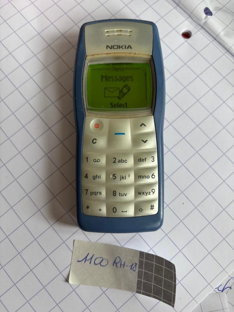 Nokia 1100 (ancien téléphone Y2K), Enlèvement ou Envoi, Classique ou Candybar, Clavier physique, Utilisé