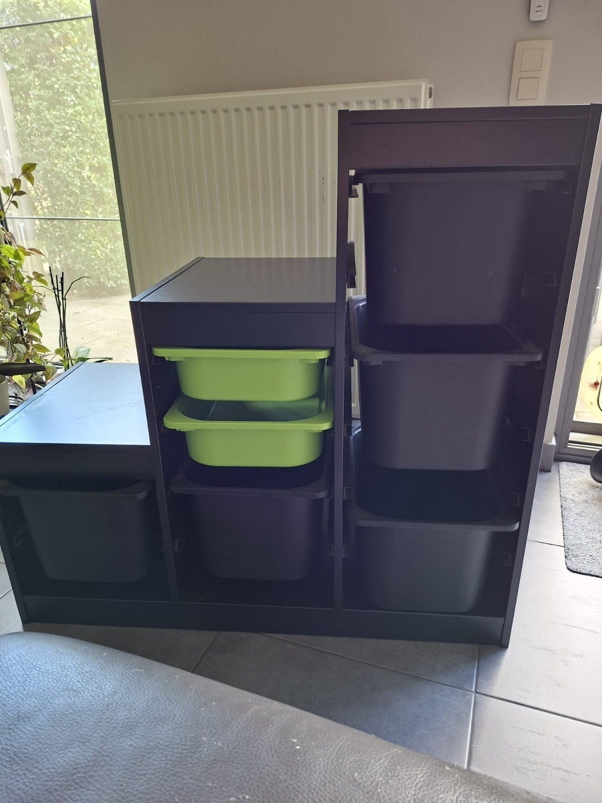 handige kast met opbergbakken. ZWART, Enlèvement