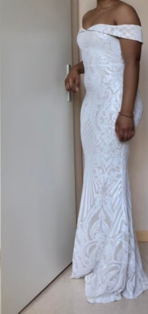 Robe de longue, Neuf, Enlèvement ou Envoi, Taille 36 (S), Blanc